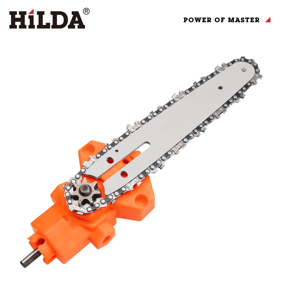 HILDA 4/6 pouces perceuse électrique à adaptateur de scie à chaîne électrique Kits de têtes de Conversion portables fixation outils de taille pour le travail du bois