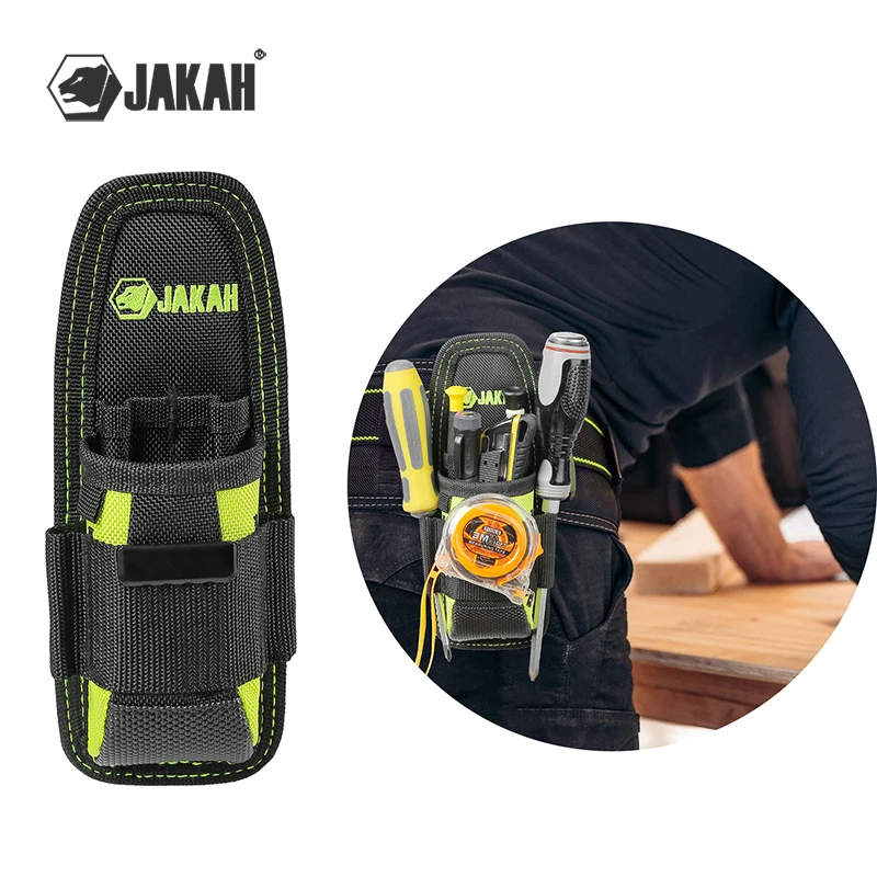 Jakah Small Tool Holder, Min Work Organizer Tool Pouch and Knife Holder with Snap Clip Mini Electrican Tool Holder HL058