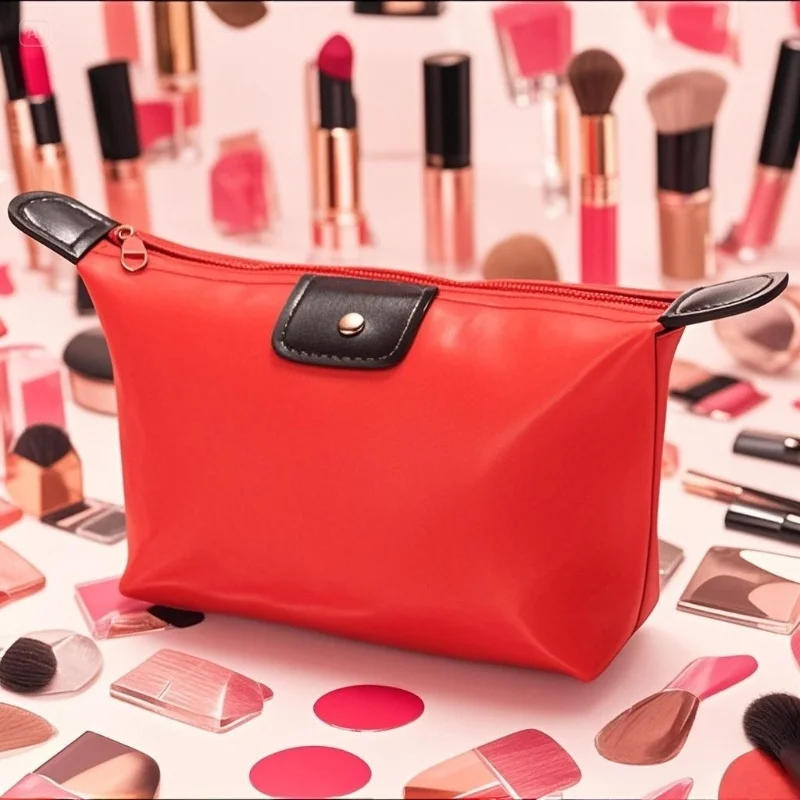 Bunte wasserdichte neue Reise-Aufbewahrungstaschen, einfache Mini-süße Kulturbeutel, Make-up-Tragetaschen, Geldbörsen, tragbare Kosmetiktasche für Frauen