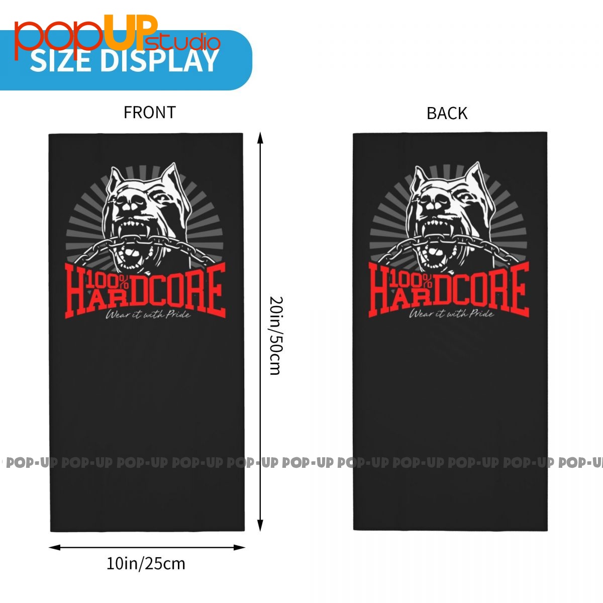 ผ้าพันคอ305206060แบบ100ฮาร์ดคอร์สำหรับหน้ากากปิดหน้าผ้าพันคอผ้าพันคอพันรอบคอสำหรับสุนัข