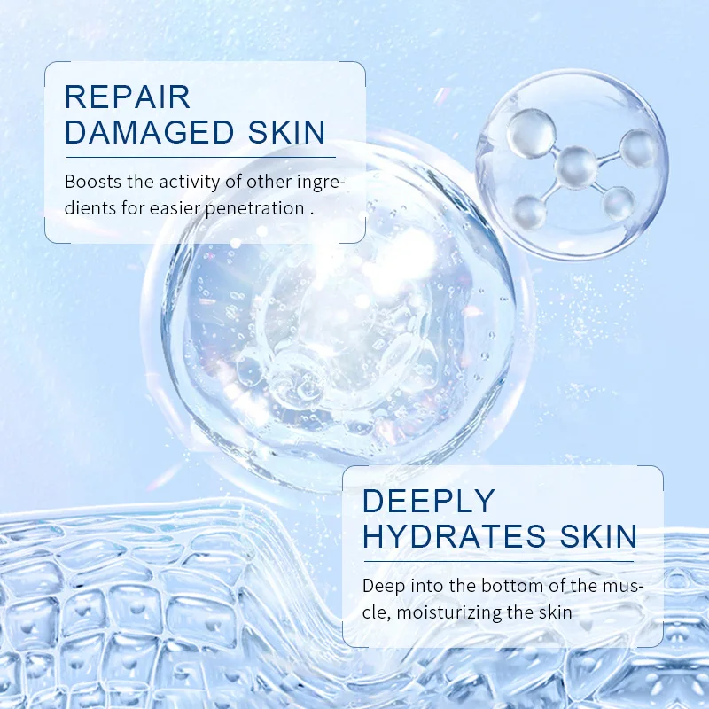 Sadoer Cura della pelle Siero liquido all'acido ialuronico Idratante viso Lifting Glow Up нити дляislavтяжки лица Dermapen Siero 2ml*7 pezzi