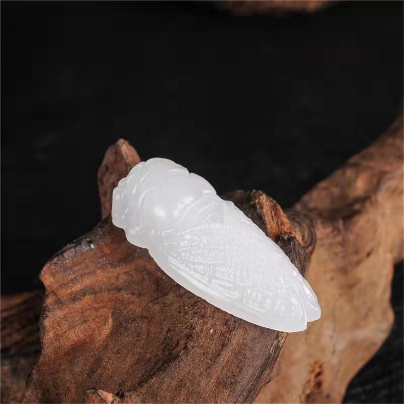 Wholesale Afghan White Jade Pendant Jade Pendant Cicada Jade Cicada Roaring Jade Pendant Jade Pendant