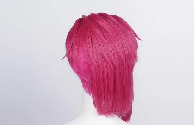 合成コスプレウィッグ,短くて深いバラ,耐熱性,30cm