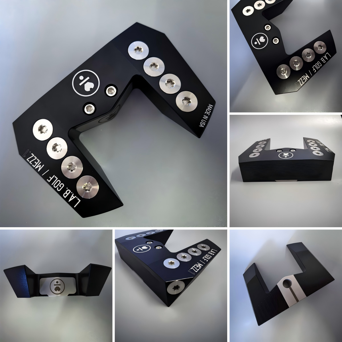 LAB GOLF Putter de golf Big Black, Blue, Orange Bull MEZZ.1 Putter de retorno facial de club de equilibrio automático