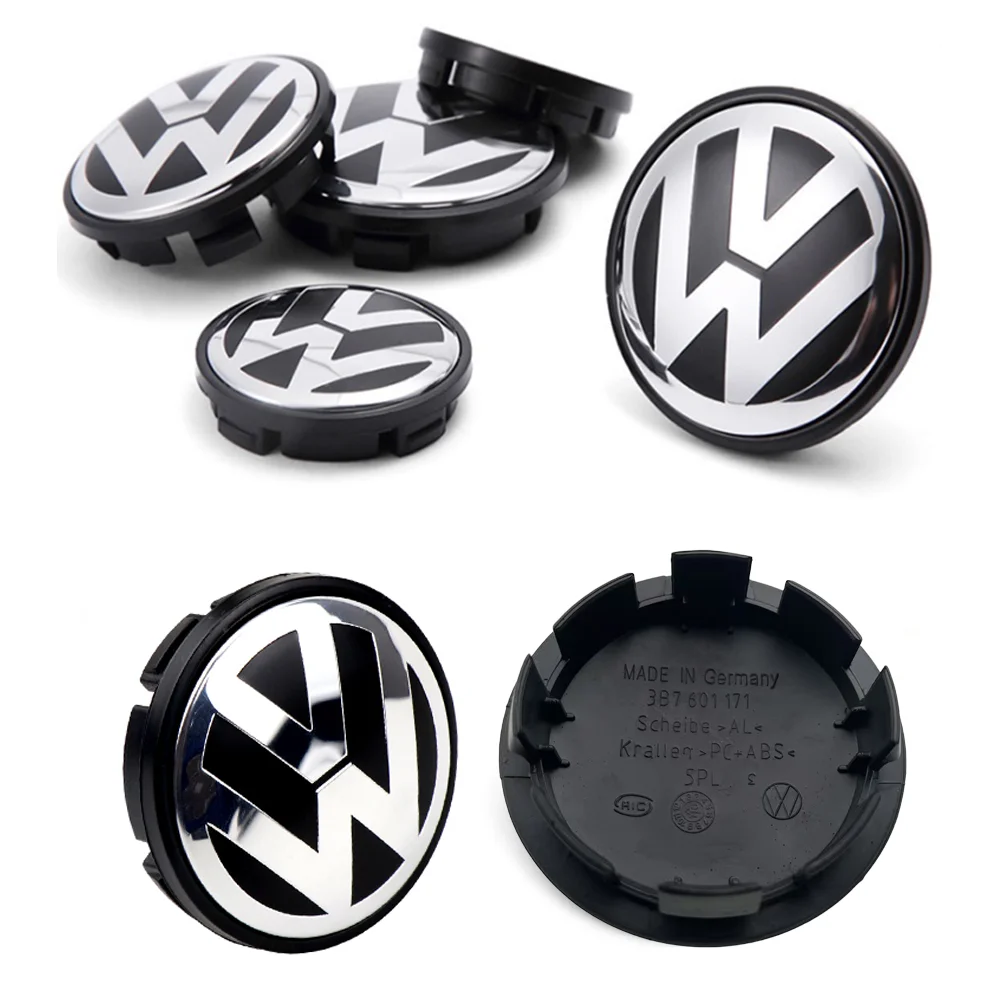 4pcs 55mm 56mm 65mm 70mm 76mm Car Wheel Center Caps Hubcap Cover for VW Volkswagen Jetta MK5 Golf Passat styling 3B7601171