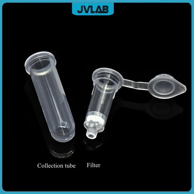 DNA RNA Chia Cột Plasmid Miniprep Quay Cột DNA/RNA Thanh Lọc Cột Silica Màng Nhựa Trong Suốt Bộ Sưu Tập Ống