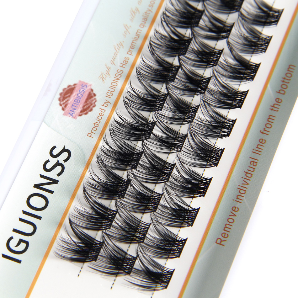 IGUIONSS Phân Đoạn Giả Nối Dài Mi DIY Tự Nhiên Cá Nhân Làn Mi Dụng Cụ Trang Điểm Mềm Mại Tự Nhiên Và Dễ Dàng Hoạt Động Lông Mi