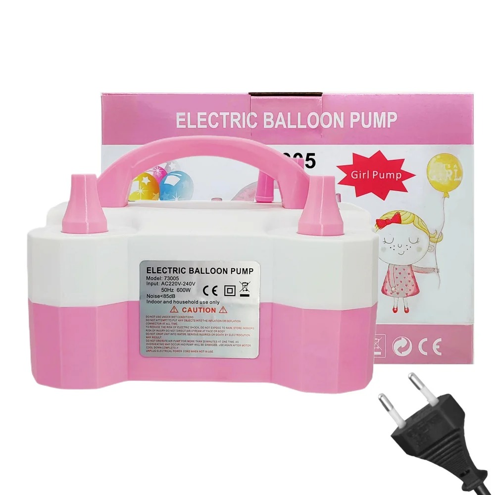 Elektryczna pompka do balonów Pompka do balonów może nadmuchać dwa w tym samym czasie ma dwa tryby Dobre do dekoracji pokoju