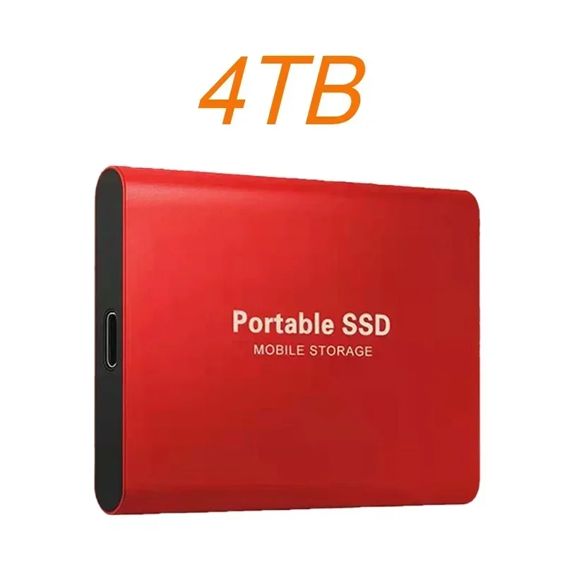 High-speed External Hard Drive 1TB 2TB 4TB Portable SSD Type-C Interface USB3.1 Hard Disk Solid State Drive for Laptop Mac