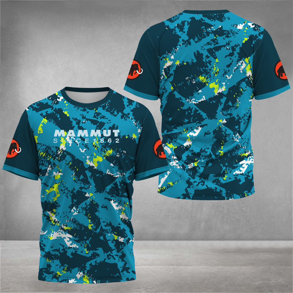 Męska koszulka turystyczna na zewnątrz Moda z nadrukiem 3D T-shirty dla mężczyzn Ściana Wspinaczka i bieganie Trail Camping Drifit Odzież