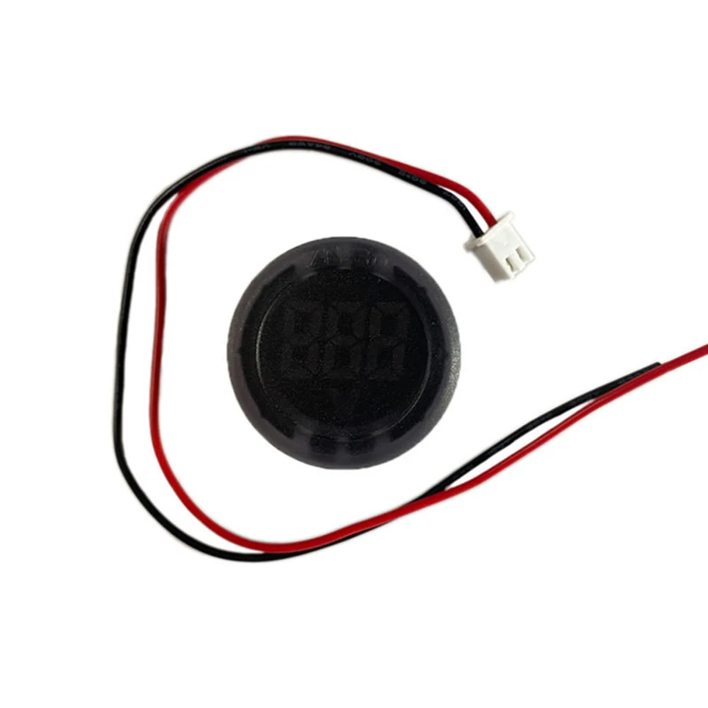 Voltímetro redondo de dos cables con pantalla Digital LED de 4-100V CC, medidor de corriente de voltaje Digital para coche, Detector de voltios, probador, panel de Monitor