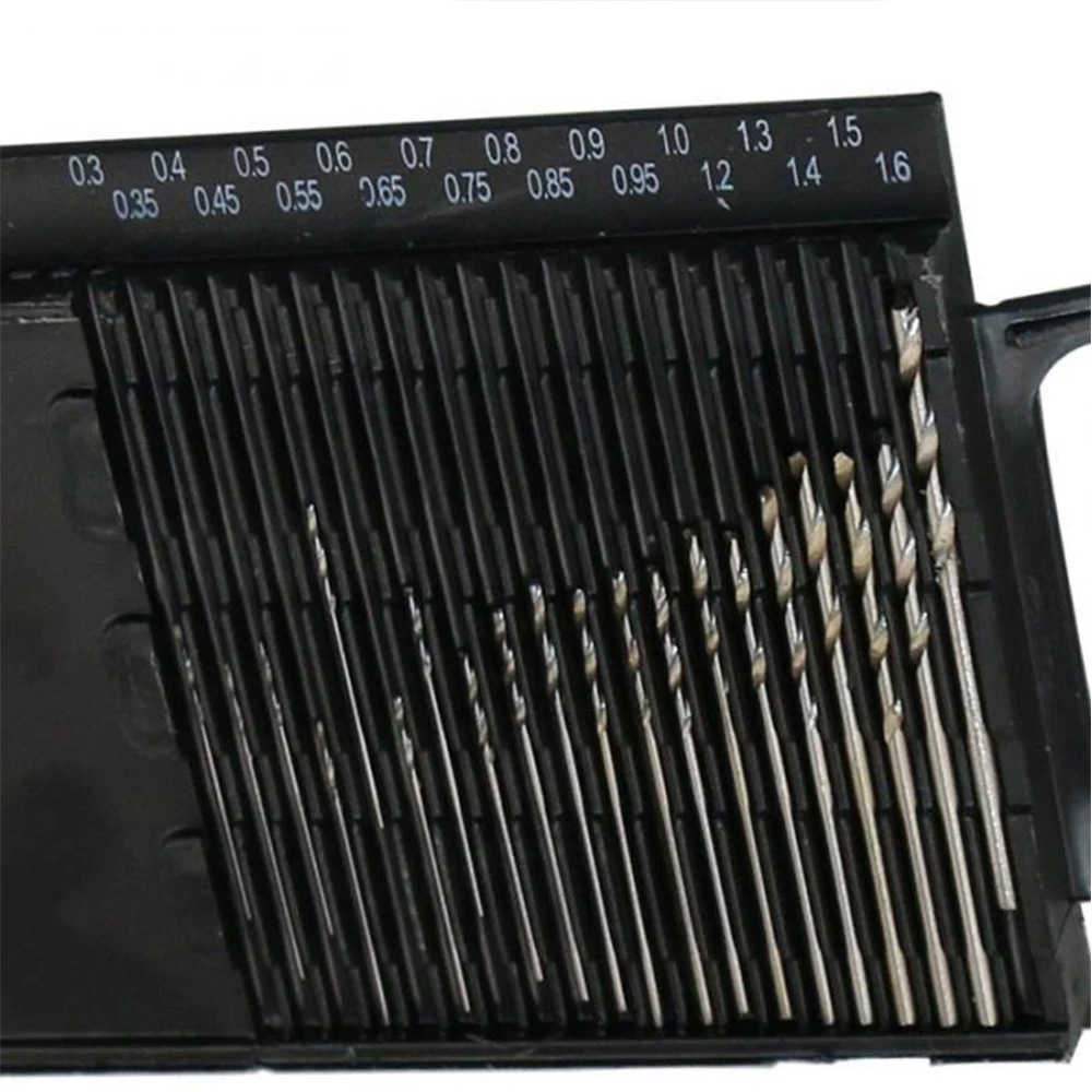 20pc Full Grinding High Speed Steel Mini Twist Drill Mini Small Drill Bit Power Tool Drilling Accessories Set
