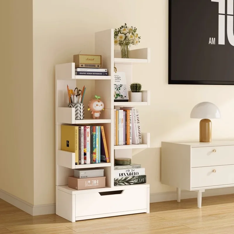 Child Storage Cabinet Bookshelf Kids Children's Bookcase Bookstore Books Accessories Book Shelf Furniture Organize Toys White