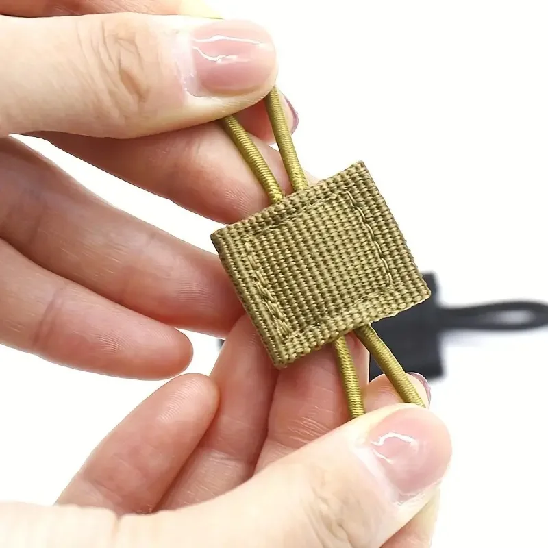10pcs MOLLE ยืดหยุ่นสายรัดไนลอนริบบิ้นหัวเข็มขัดเดินป่ากลางแจ้งการล่าสัตว์กระเป๋าเป้สะพายหลังเสื้อกั๊ก PTT เสาอากาศ Stick PIPE Binding Retainer