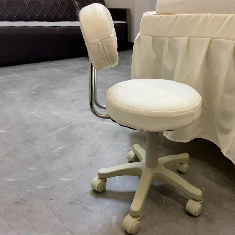 Sillas de peluquero simples para salón de belleza, taburete redondo giratorio especial para tienda, muebles modernos, maquillaje para el hogar