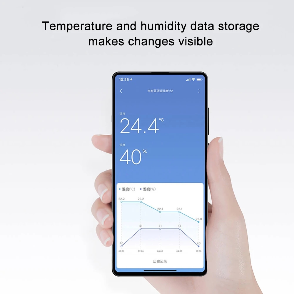 XIAOMI Mijia – thermomètre numérique intelligent avec écran LCD, 2 capteurs de température et d'humidité, bluetooth, application Mi Home