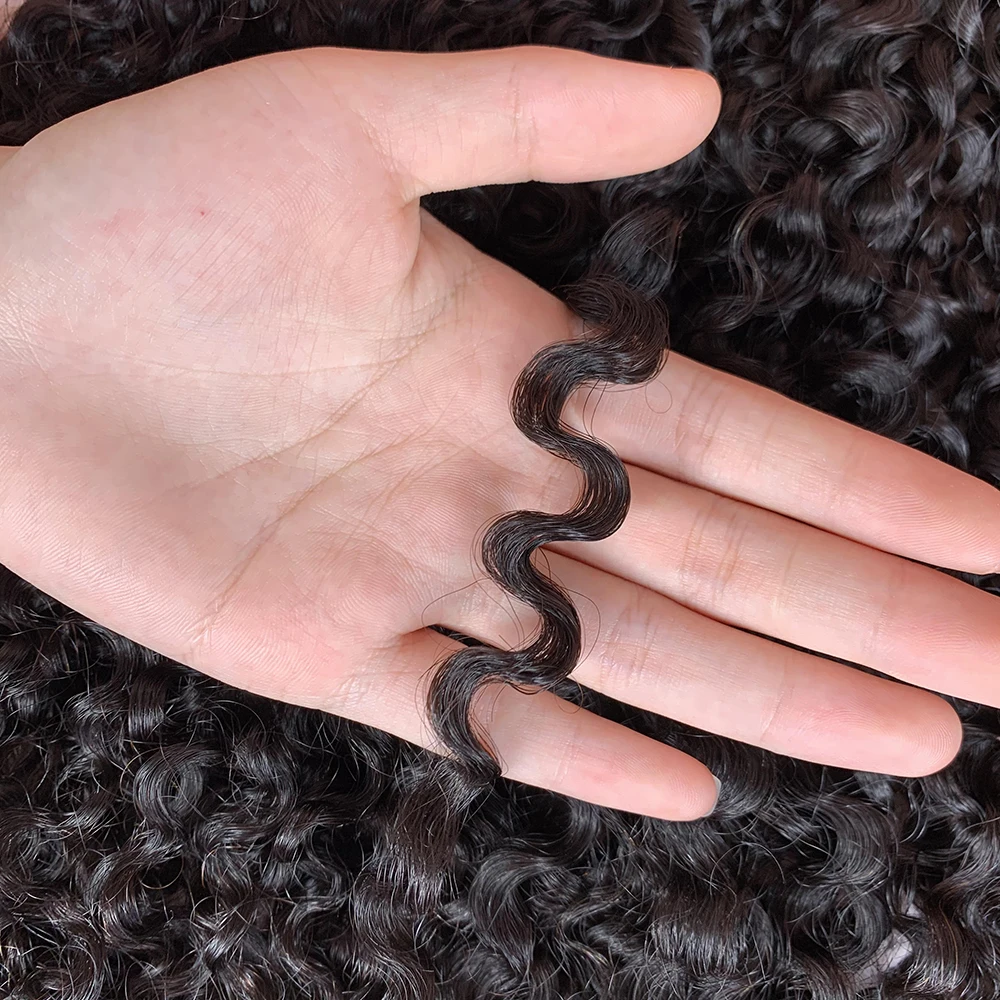 Jerry Lockiges Brasilianisches Menschliches Haar Bundles Natürliche Farbe Pixie Curl Bundles Menschliches Haar Tiefe Welle Remy Haar Curl Bundle Extensions
