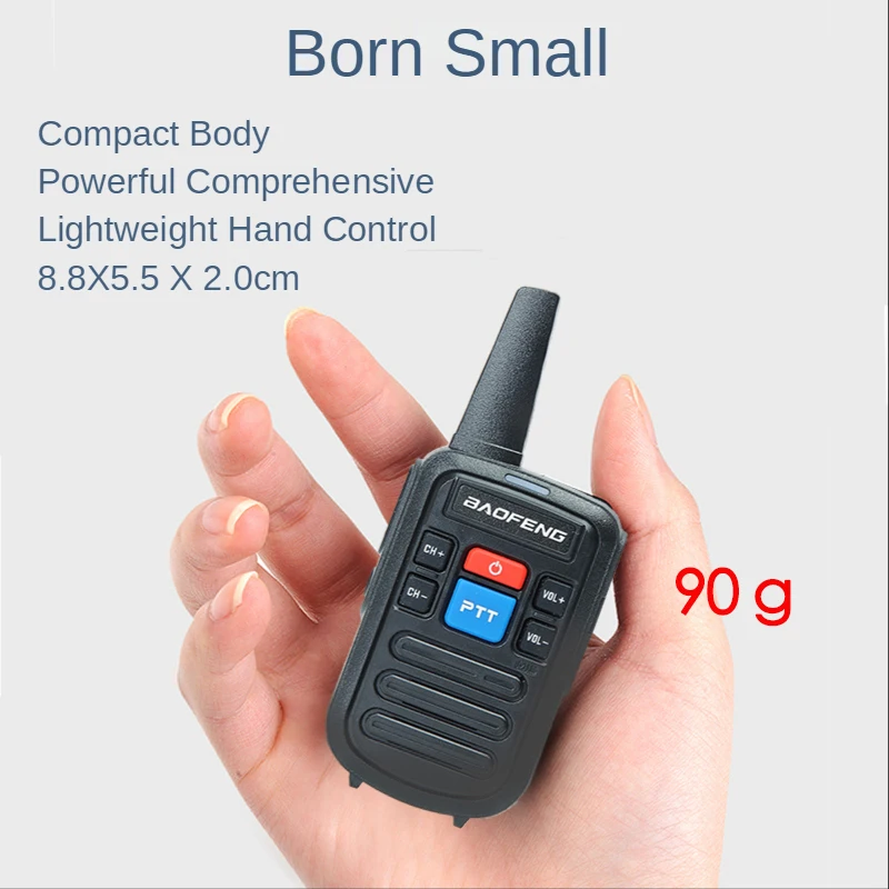 Baofeng-walkie-talkie UHF de 16 canales, radio bidireccional portátil con auricular, bf888s transceptor, 400-470MHz, lote de BF-C50