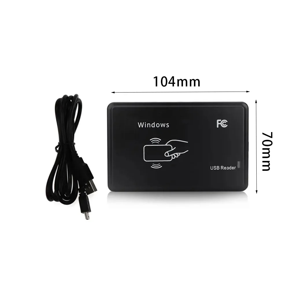 Countertop Tap Contactless Card Reader 125KHz 13.56MHz RFID Reader ID Card Reader Compatible with Windows Mac Linux Android