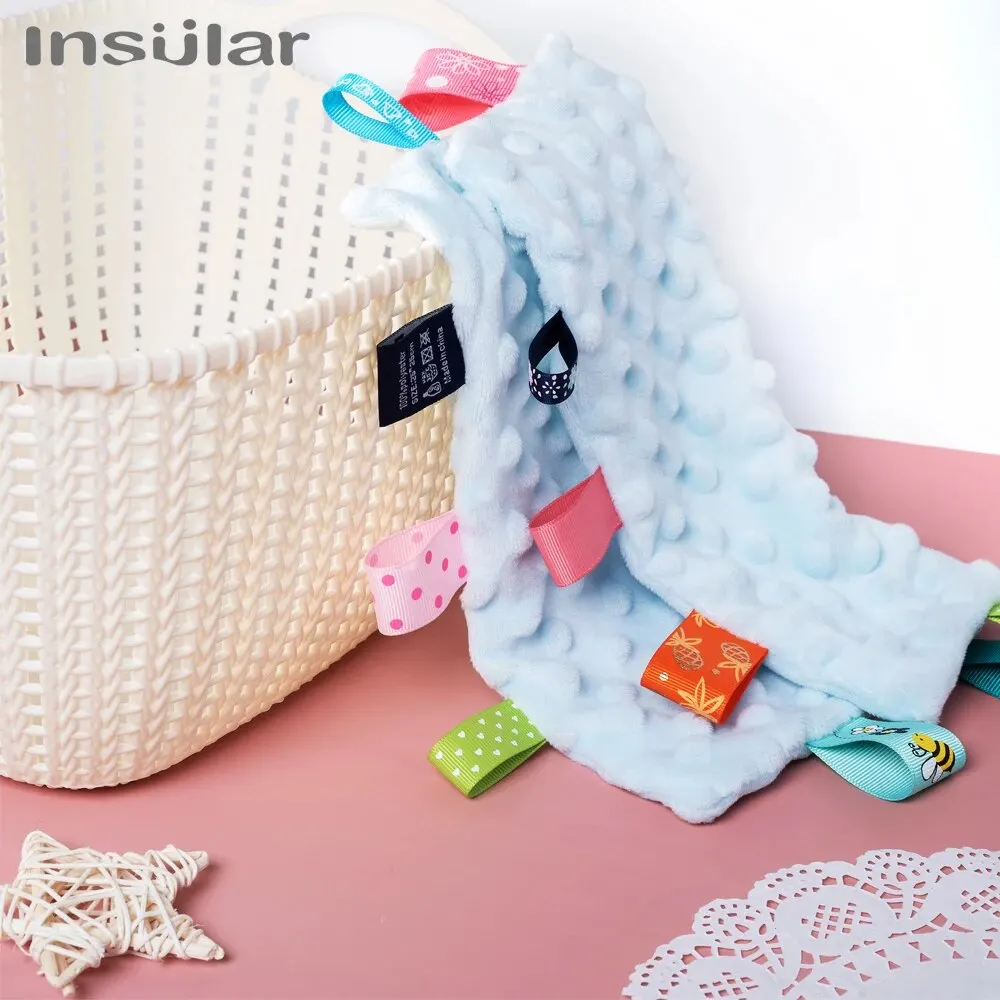 25*25 Cm Baby Kalmeren Sussen Handdoek Hoge Kwaliteit Zachte Baby Kalm Doekjes Baby Handdoek Deken Leuke Cartoon knuffels Voor Baby