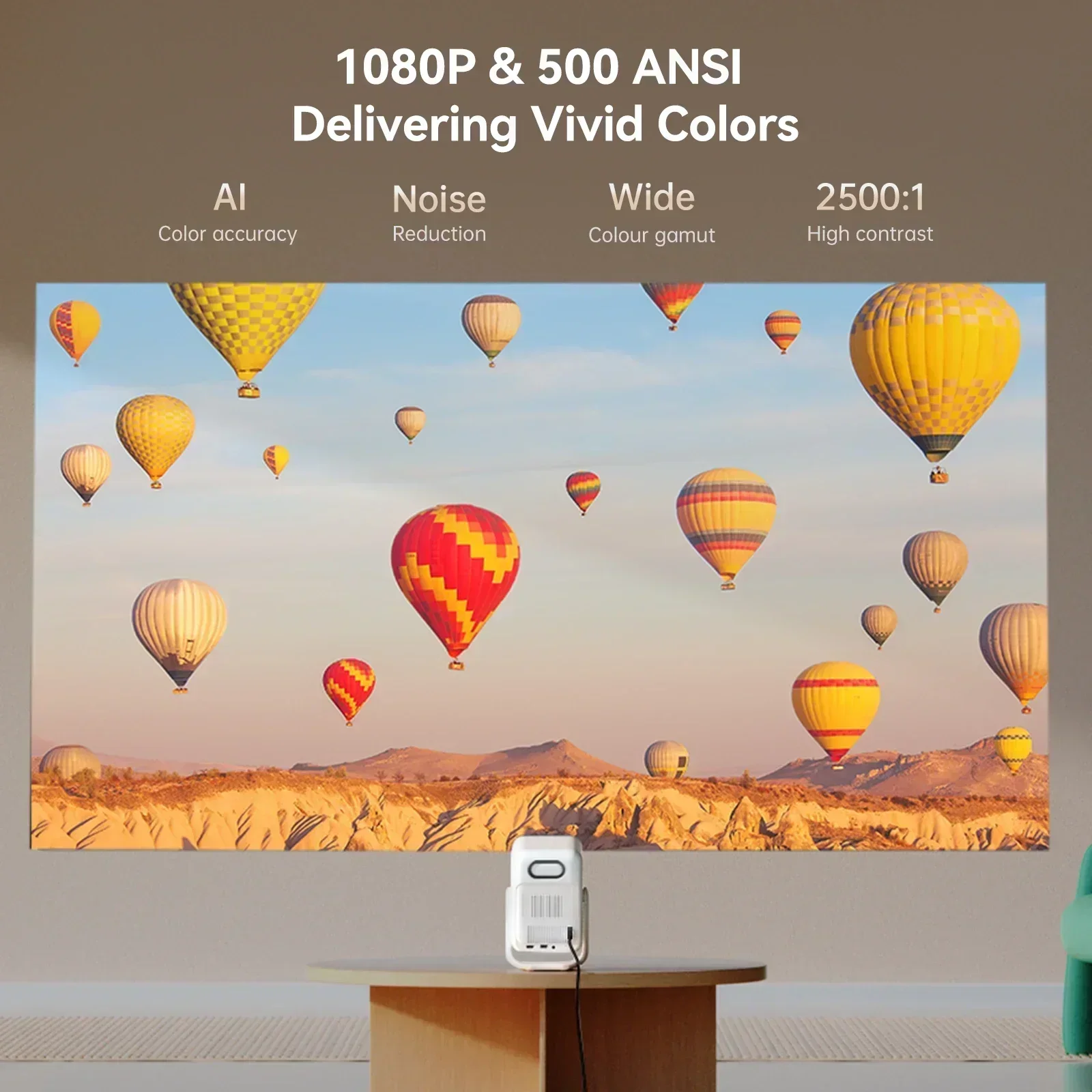 Wanbo T2 Ultra Andorid TV11.0 1080P Projector Support 4K Proyector 500Ansi 120° Rotating Protable Home Beam Smart  Projector