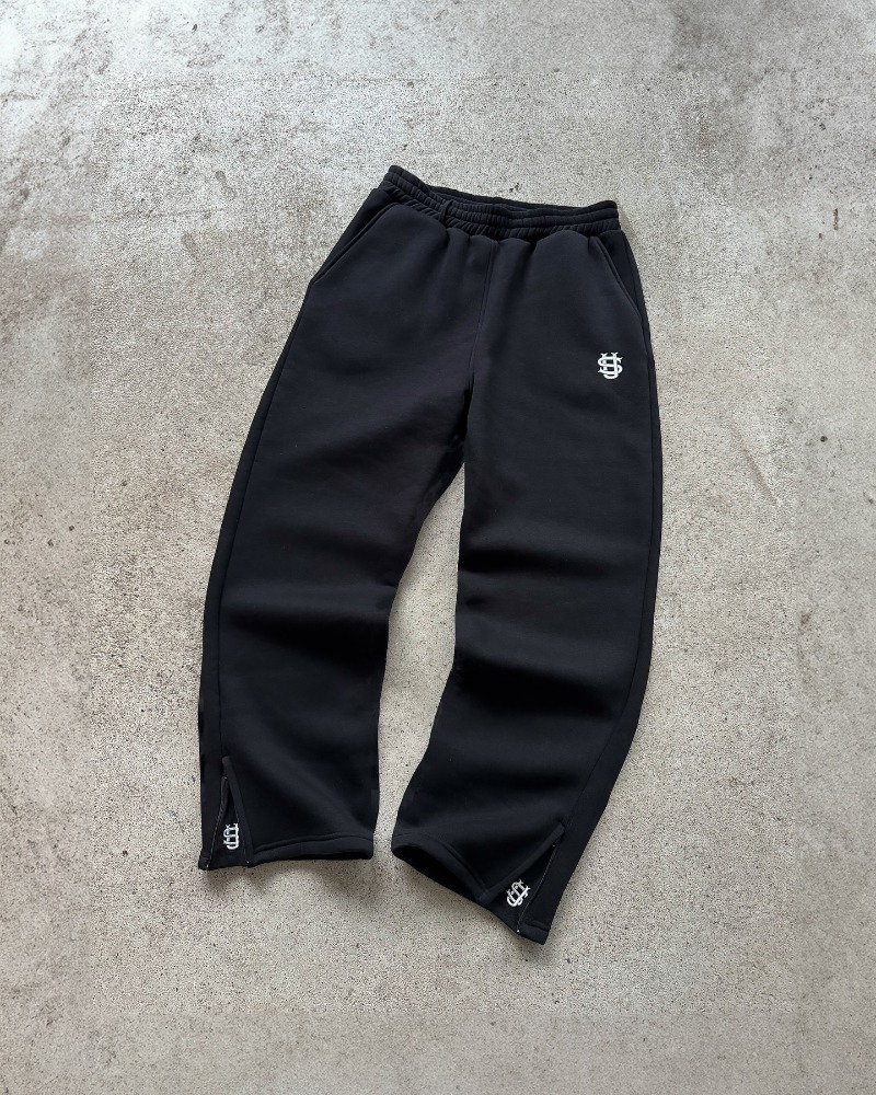 Y2k neue frauen hose bein reißverschluss stickerei design hosen Streetwear retro lose gerade hosen Hip hop Harajuku beiläufige sport hosen