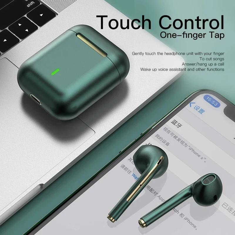 Redmi J18 wireless Bluetooth headset HiFI in-ear stereo microphone touch waterproof TWS noise cancelling gaming headset