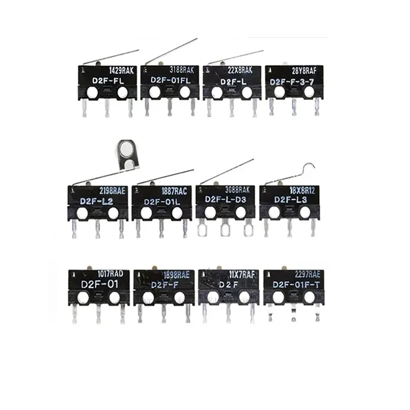 Micro interruptor de viagem/ratón D2F-FL/L2/L3/01FL/L-D3/01F-T/5L 3A 1.47/0.74N 30VDC 125AC para micro interruptor Omron
