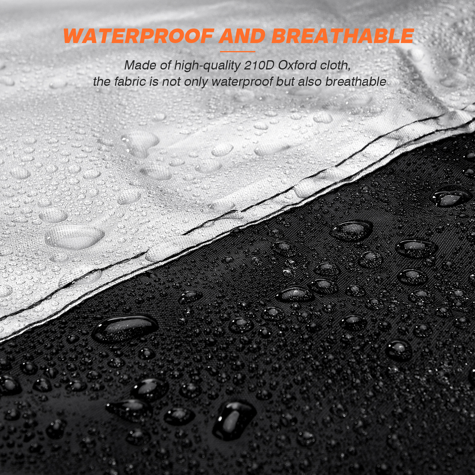 Cubierta Oxford para barco remolcable, impermeable, para pesca, esquí, lubina, lancha rápida, cubierta para barco en forma de V, Protector solar para lluvia, lancha rápida de 115-145 pulgadas