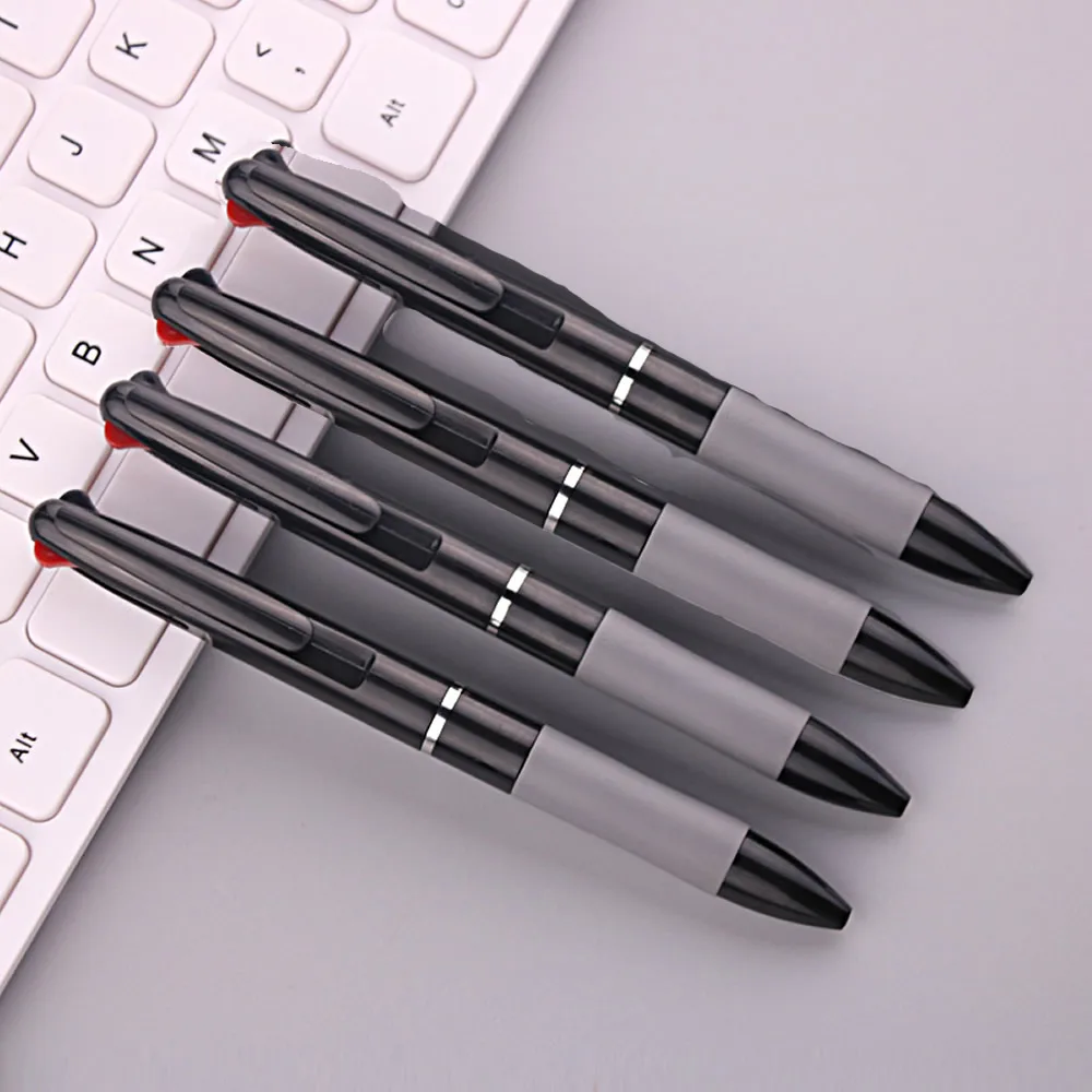 3-in-1-Kugelschreiber mit roter/schwarzer/blauer Tinte, Farbe 0,7 mm, für Schüler, Kugelschreiber, Schreiben, Schreibwaren, feine Schulbedarf, Bleistifte, Büro