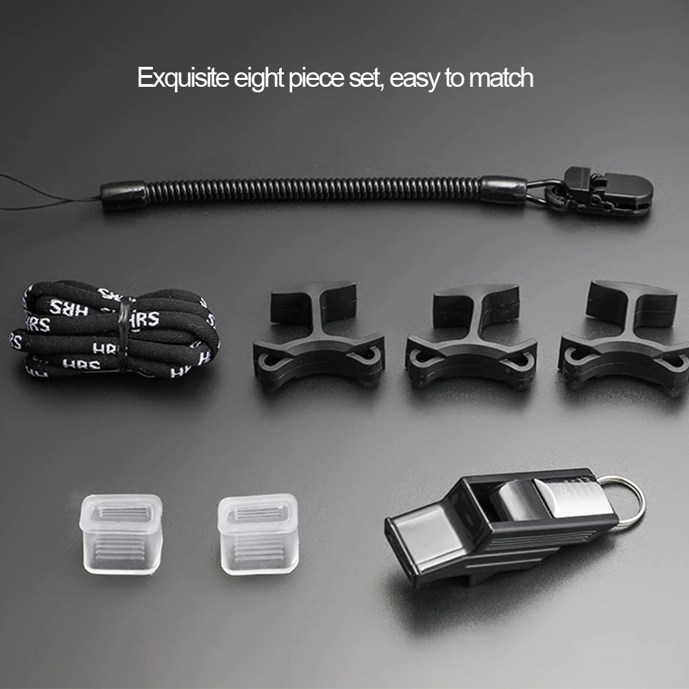 1 Set professionelles Schiedsrichterpfeifen-Geschenkset für Fußball, Basketball, vereinfachtes Training, Delphin, hochgesteckte Pfeifen