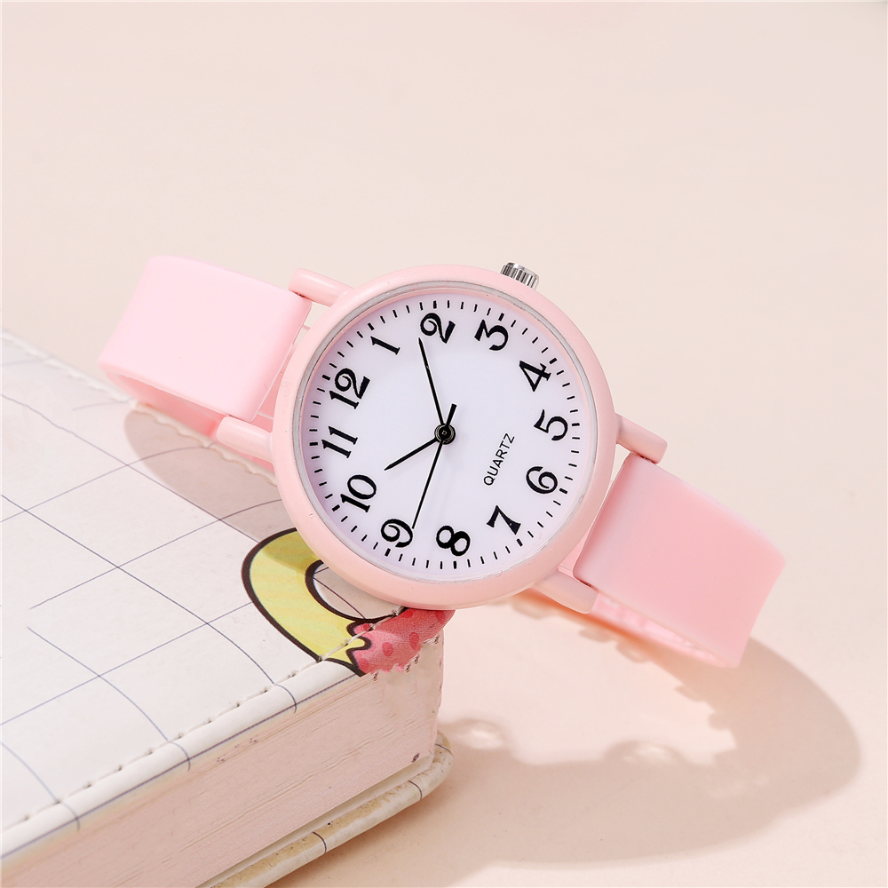 mode eenvoudige siliconen band quartz jongens meisjes studenten kijken