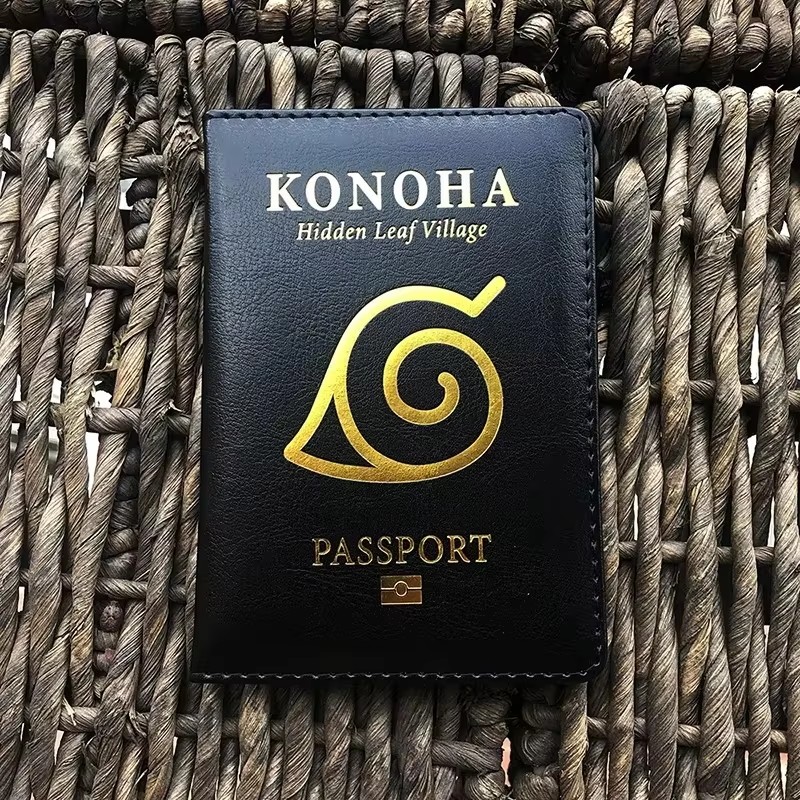 Модная Обложка для паспорта konoha в стиле аниме для путешествий