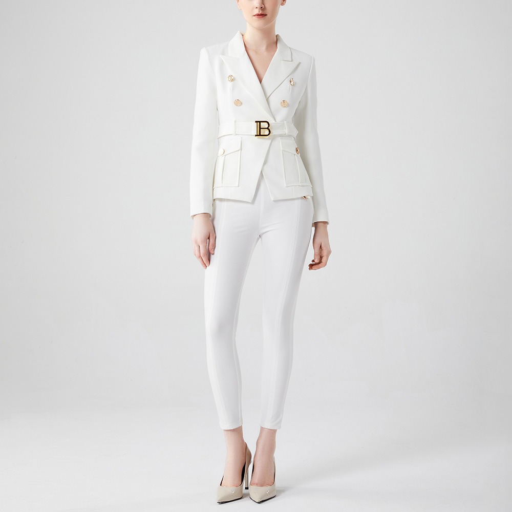 9 Farben Fabrik anpassen Luxus qualität klassischen Stil Büro weiß schwarz Frauen Taschen blazer mit Blet