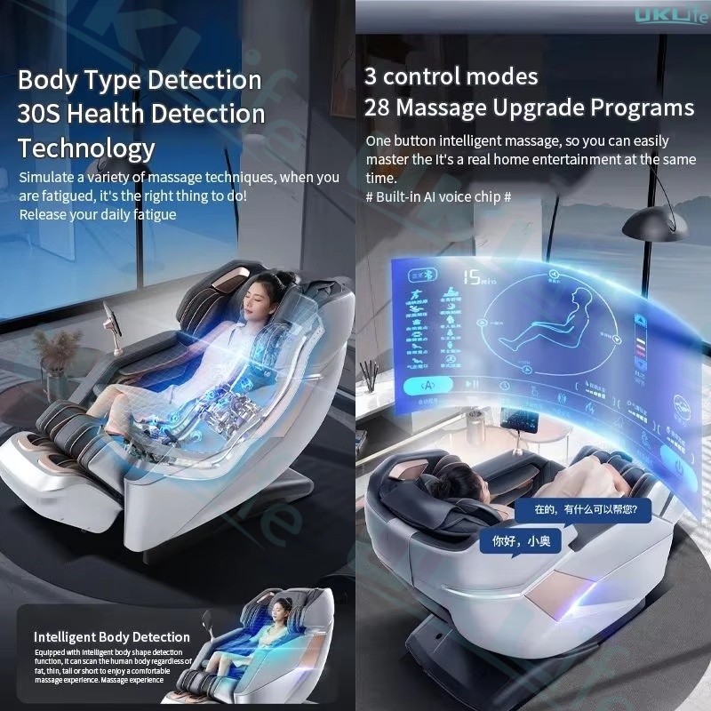 Luxury 4D Massage Chair with SL Track & Heat Therapy | Full Body Airbag | Zero Gravity Recliner | 3-Year Warranty