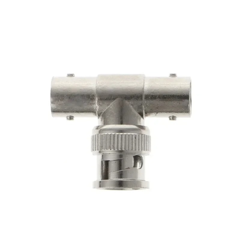 5 uds BNC T adaptador conector divisor acoplador 1 macho a 2 hembra CCTV Jack enchufe Cables de transmisión