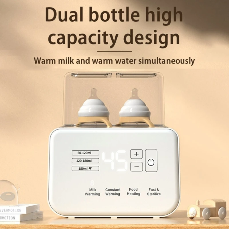 Aquecedor mamadeira multifuncional com controle temperatura display digital