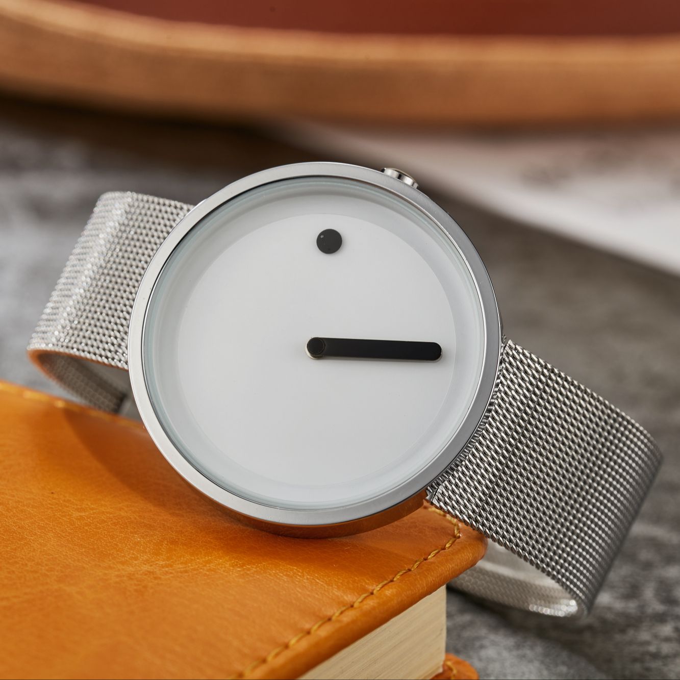 Relojes creativos de matriz de puntos a la moda para Hombre, Reloj de cuarzo con banda de malla de acero negro Paidu, relojes deportivos para Hombre, Reloj Heren Horloge para Hombre