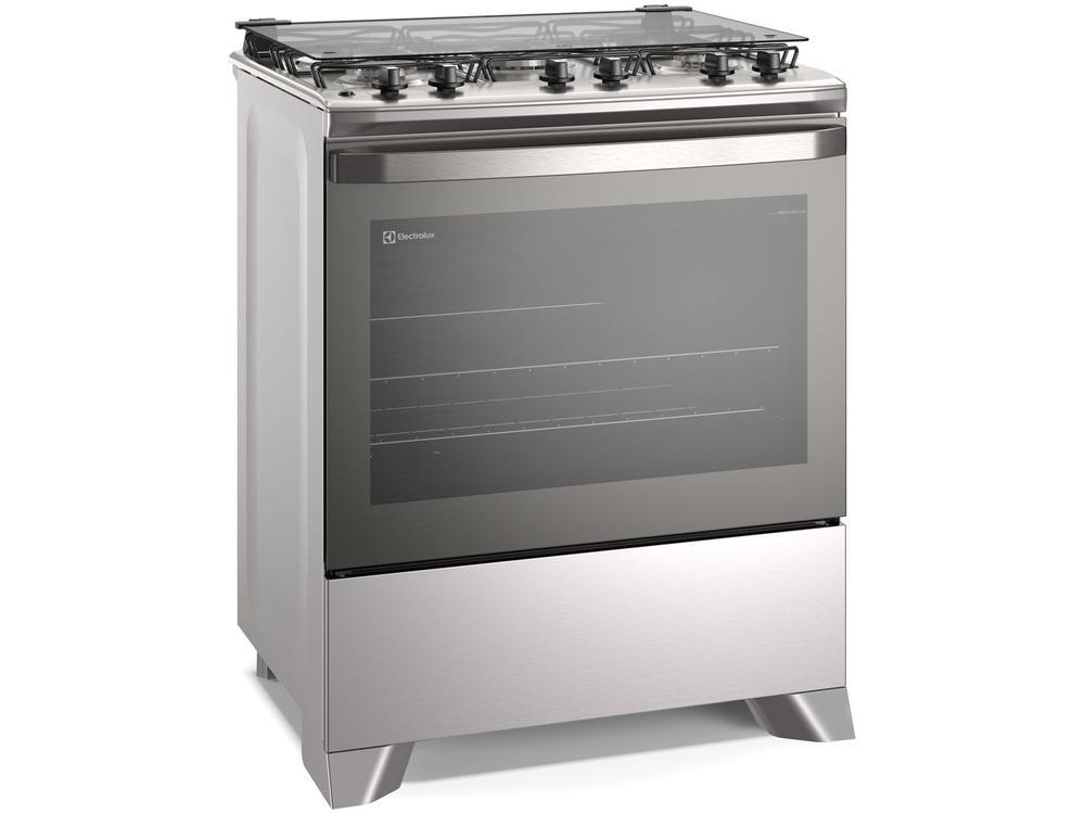 Fogão 5 Bocas Electrolux Cinza Acendimento Automático Efficient com PerfectCook FE5IC