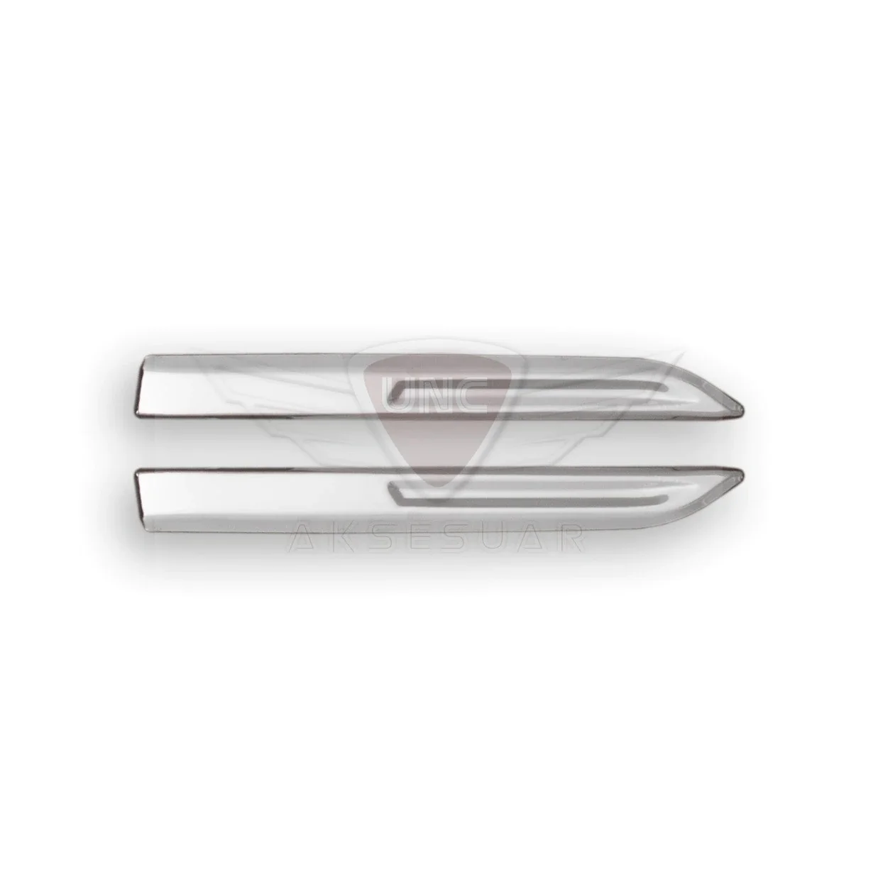 2PCS Fender Lencana Sayap Samping Krom Tahan Karat untuk Renault Koleos Twingo Scenic Megane Fluence Clio