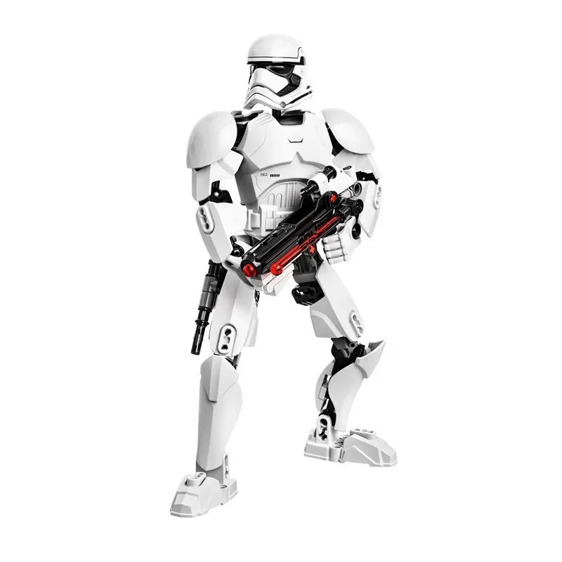Figura de construcción de guerras espaciales Stormtrooper Darth Vader Rey Kyle Ren Luke Skywalker figura juguetes bloque de construcción Compatible con Lego