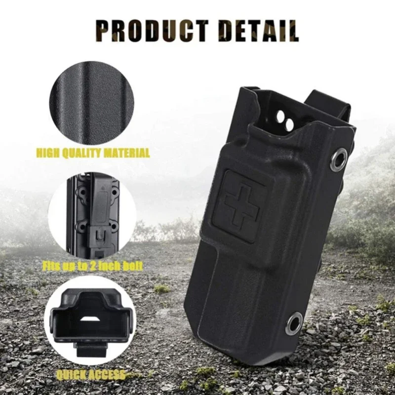 Tactical EDC Tourniquet Holder Case Storage Box Quick Pull For IFAK MOLLE Combat First Aid