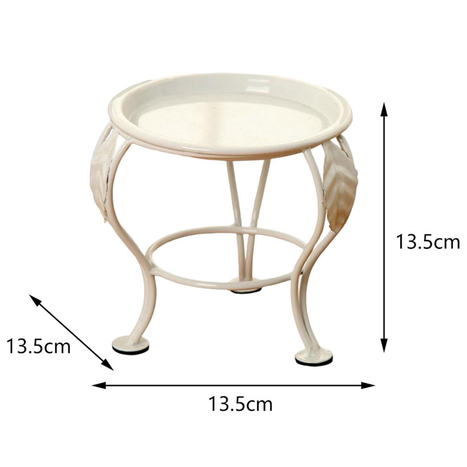 Présentoir de Plantes Rondes en Métal, Trépied T1 en Pot, Support d'Invite Multifonctionnel 5.3x5.3 Pouces, Rangement de user inière T1 pour délégations