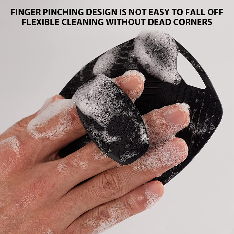Peeling Silikon Bad Pinsel Tragbare Massage Bad Pinsel Körper Wäscher Dusche Gel Haut Waschen Massage pinsel Gadget Badezimmer