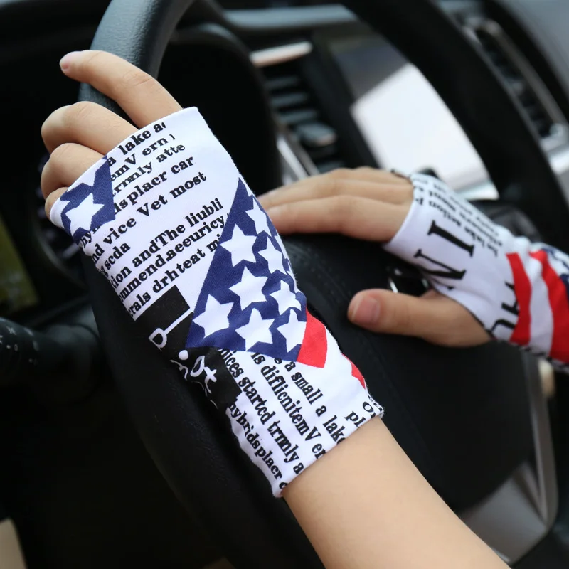 Sommer fingerlose Sonnenschutzhandschuhe für Männer und Frauen, dünne Abdeckung, Narben, Tattoo, Sport, Straßentanz, Fahren, Reiten, fingerlos