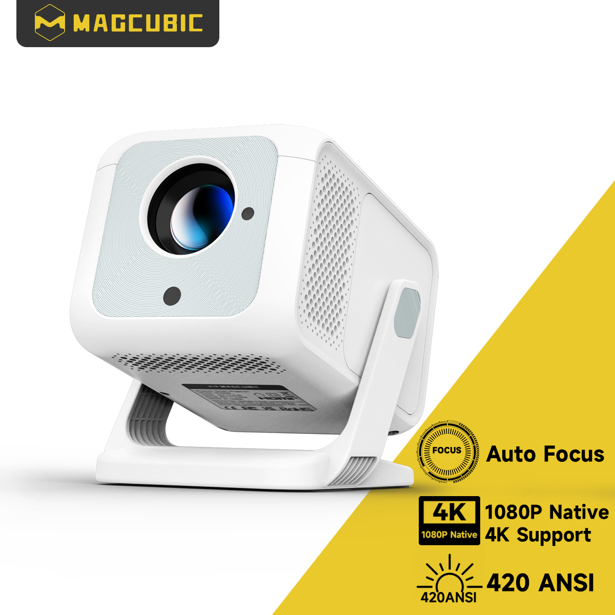 Magcubic HY310X 4K Mini Projector With Full HD 1080P 420ANSI Android 11 Auto Focus Keystone for Outdoor Theater Stand Projector