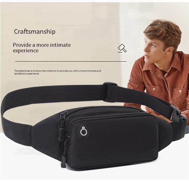 Pacote de cintura esportiva unissex à prova d'água – Alça ajustável Design leve Bolsa crossbody versátil para corrida para caminhadas ao ar livre e academia