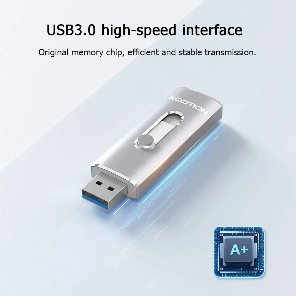 флешка usb 3 0,Флеш-накопитель KOOTION U21 USB C флэшка, флеш-накопитель 3,0 OTG Type C флешка на 128 гб, 32 ГБ, 64 ГБ, 256 ГБ флеш накопитель, Android-смартфоны, планшеты, компьютеры