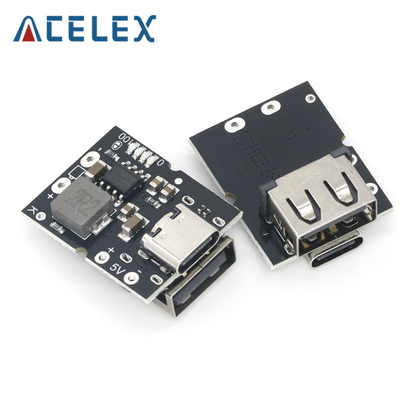 Loại C USB 5V 2A Tăng Cường Bộ Chuyển Đổi Step-Up Mô Đun Nguồn Pin Lithium Sạc Ban Bảo Vệ Đèn LED màn Hình Hiển Thị USB Cho DIY Sạc