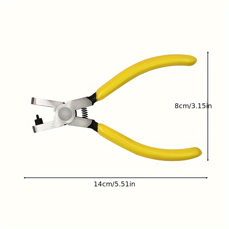 Universal 2.0mm Leather Hole Punch Plier - Effortless Belt Dog Collar Shoe Craft Project Repair Tool - Suitable for Thin Straps